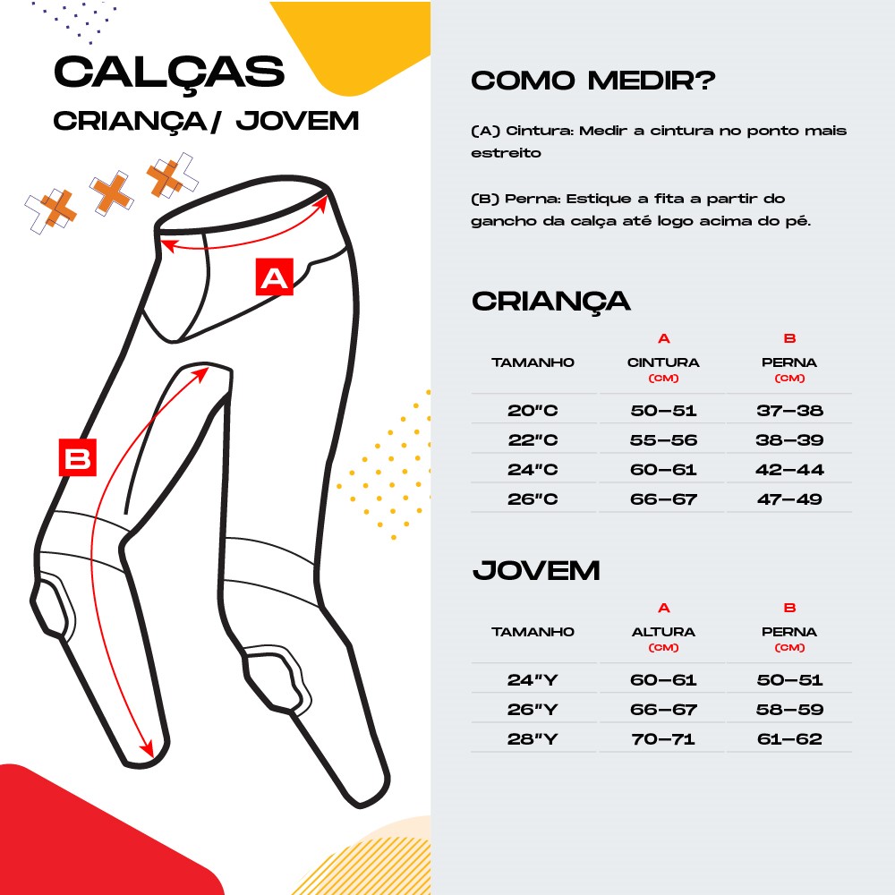 CALÇA offroad -Tox Racing (CRIANÇA)