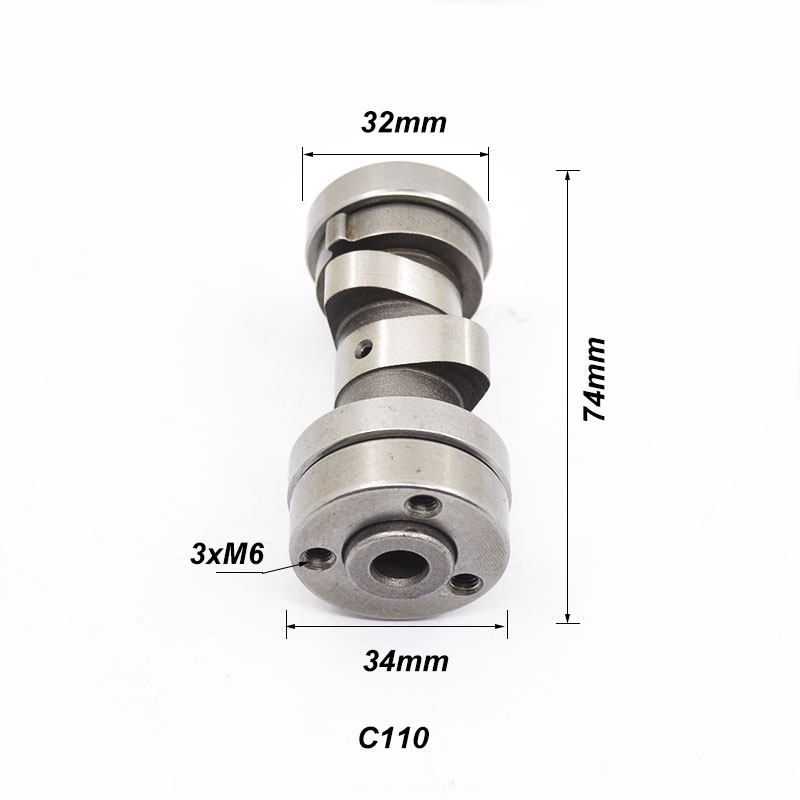 Arvore de cames 70-90-110-125 (s/ descompressor), YX125 (A00F020) / PITBIKE