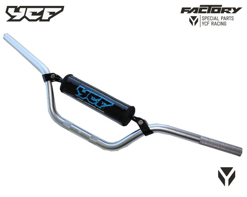 Guiador (Aluminio) (C:740mm D: 22MM) BAIXO (Esponja incl) - YCF Pitbike