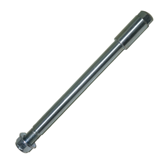 Eixo dianteiro 215x15mm (M14) (c/ rosca perfurada M8) (tipo Marzocchi) - YCF / Pitbike