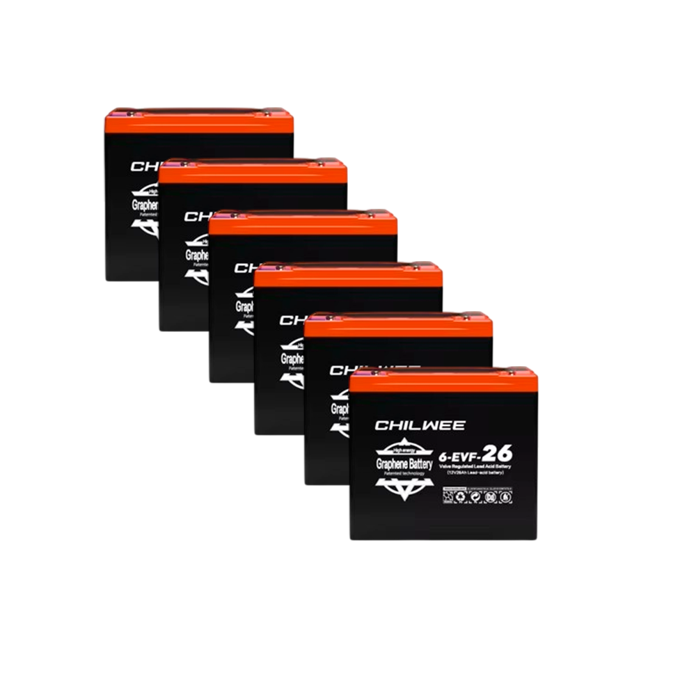 Pack de baterias Grafeno (6 und) 72V - (12V/26ah) - Neovolt (Flow)