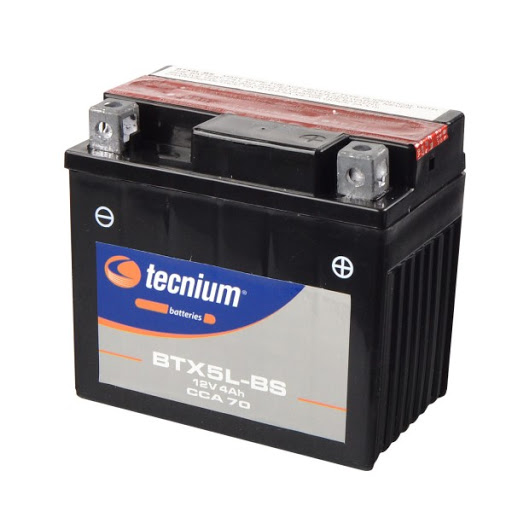 Bateria 12V/4AH (YTX5L-BS BTX5L-BS) - Tecnium / ATV90 / 110 / Scooter TECNIUM ®