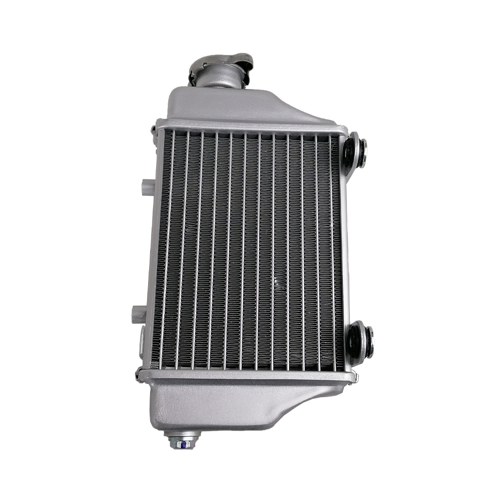 Radiador Direito c/ Reservatorio (Cinza) - Bluroc/Bullit Hero 250