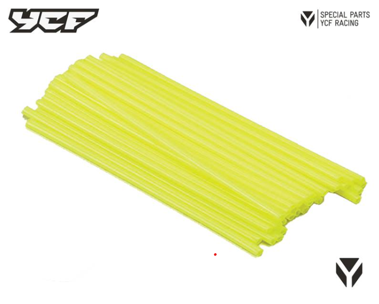 Capa de Raios (SPOKE SKINS), F: 215MM R: 190MM - YCF (AMARELO)