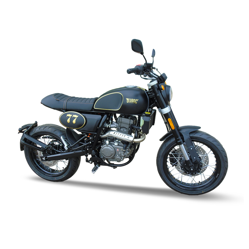 Bluroc: Tracker 125 (E5) Preto/Dourado