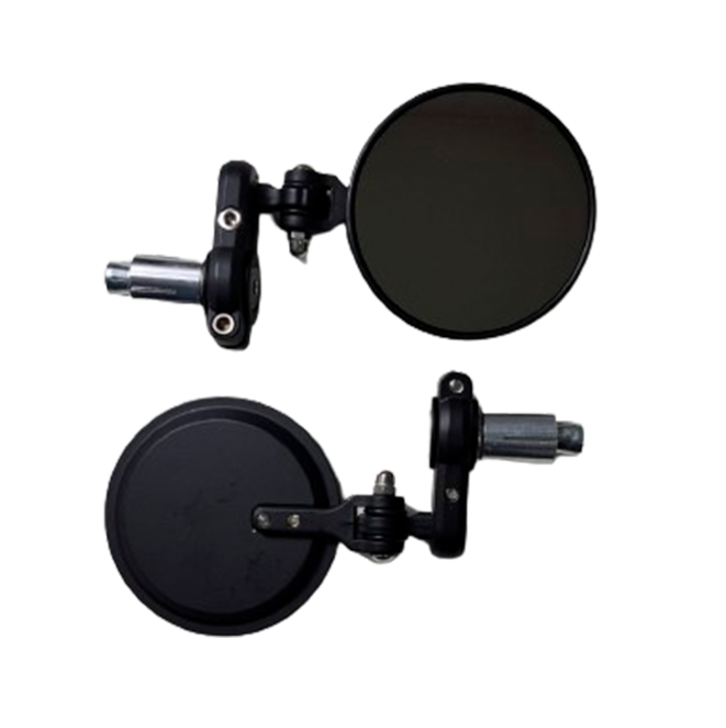 Espelhos (jogo) Tipo 2 "BAR-END", CAFE RACER / UNIVERSAL (Preto)