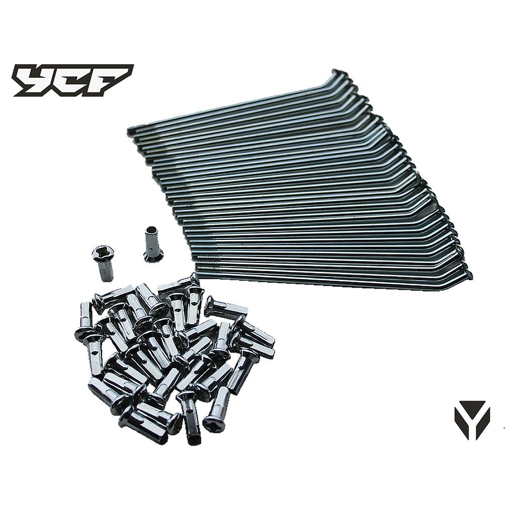 Raios reforçados (traseiro 150x4) 14&quot; - (32unid) - YCF / Pitbike