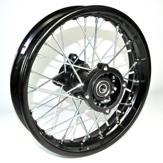Jante traseira (1.85x12&quot; / eixo 12mm) - Pitbike (MD02)
