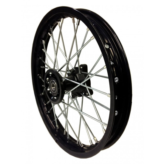 Jante, frente/dianteiro 1.40x14", (eixo Ø15mm/centro Ø76mm/FF 100mm), Pitbike