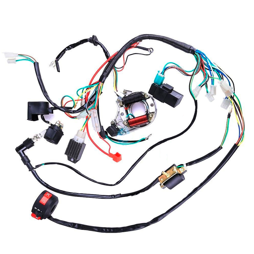 Kit - Parte Eletrica de 2 BOBINES (cablagem + magnetico + cdi), ATV 50/70/90/110/125