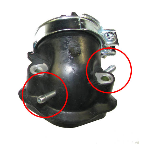 Falange (c/ 2 saidas)(Ø22mm/FF 45mm/Ø30mm ext), GY6 125-150, 152QMI/157QMJ