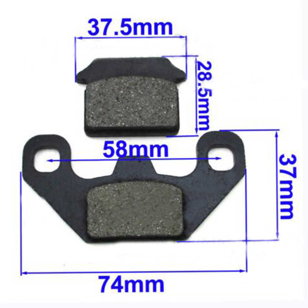 Kit - Pastilhas de Travao (tipo 10) YCF / TOX (Volcano 110 DBK12 traseiro) - Pitbike