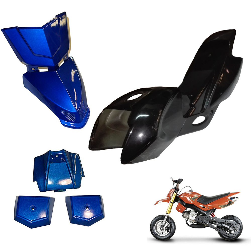 Carenagem (completa), minimotard 49 (MD03) (Azul / Preto)