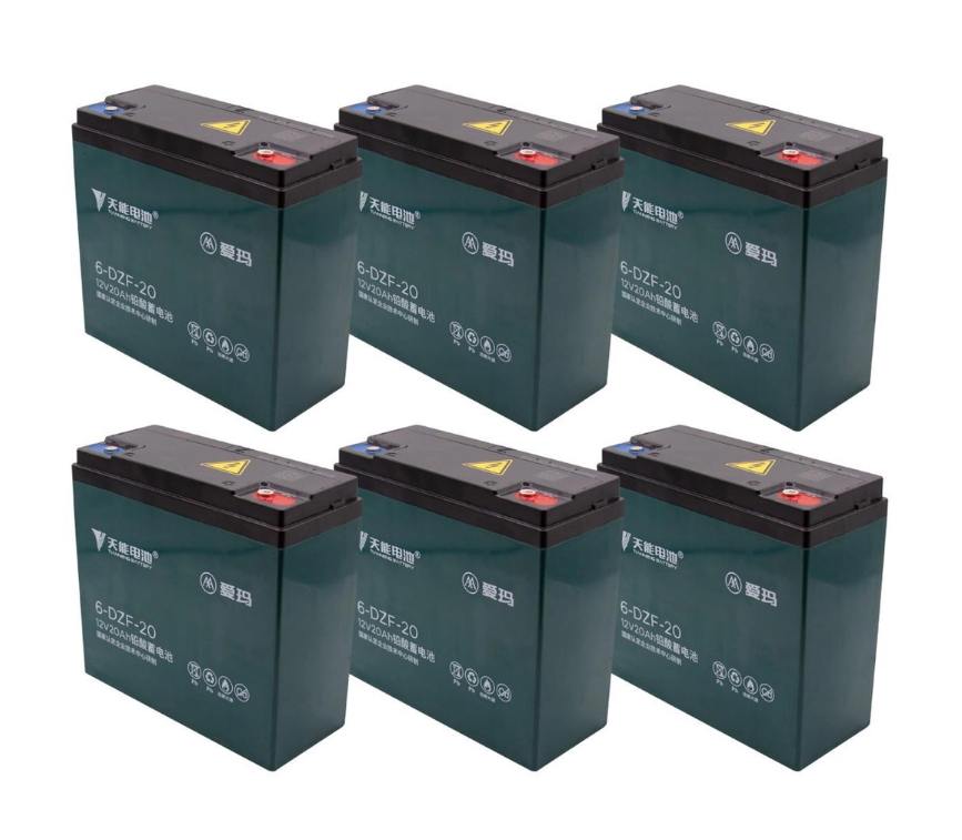 Pack de baterias (6und.) 72V - (12V/20ah) - Neovolt (Pulse /GO-X2 PRO)