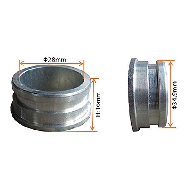 Espaçador Excentrico drt. φ28×φ35×16mm - Tox (VR 50, mini-Madox 49 QD07/QD06) mini-ATV 49