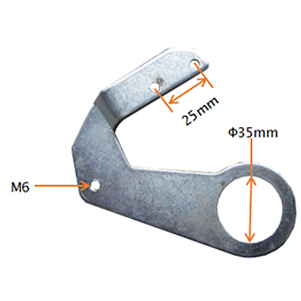 Chapa de Suporte da Pinça de travao traseiro, Tox (QD07) mini-ATV 49