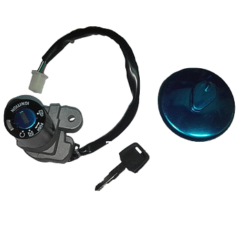Kit Chaves / Canhao de igniçao - Bluroc/Bullit (Hero 125 - 250 / Hunt) (S/ CHAVE RESERVA)