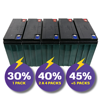 Pack de baterias (5und.) 60V - (12v/20ah 6-DZM-20) - Neovolt