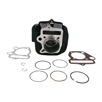 Kit Cilindro + piston (52.4mm / cav 13mm), (ALUMINIO) - ECO - Pitbike 125cc (PRETO)