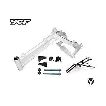 Quadro completo (branco)(Sub-quadro incluido), YCF (PILOT F150 / SM F150 BLANC) / Pitbike