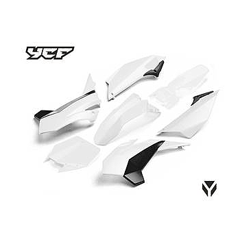 Kit - Carenagem (Completa) (Branco), PILOT/FACTORY >2016 YCF / Pitbike