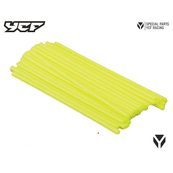 Capa de Raios (SPOKE SKINS), F: 215MM R: 190MM - YCF (AMARELO)