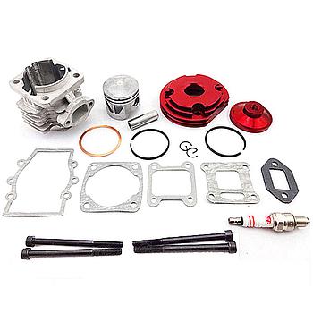 Kit RACING (Cilindro c/ Culassa CNC + piston), minimoto 49 (vermelho)