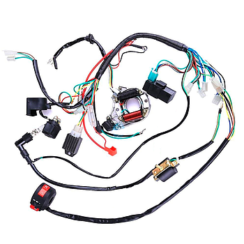 Kit - Parte Eletrica de 2 BOBINES (cablagem + magnetico + cdi), ATV 50/70/90/110/125
